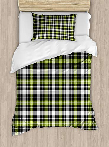 Black Grey Lime Green