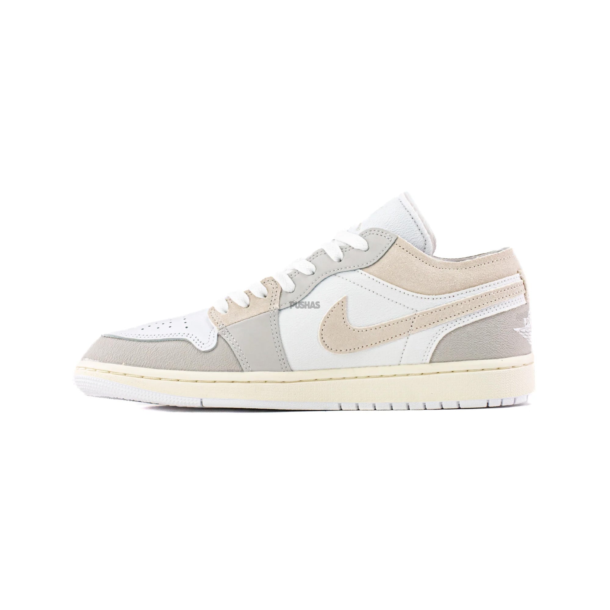 Air Jordan 1 Low SE Craft 'Inside Out Tech Grey' Sneakers (2023) - Men's Basketball Shoes for Casual Wear & Street Fashion