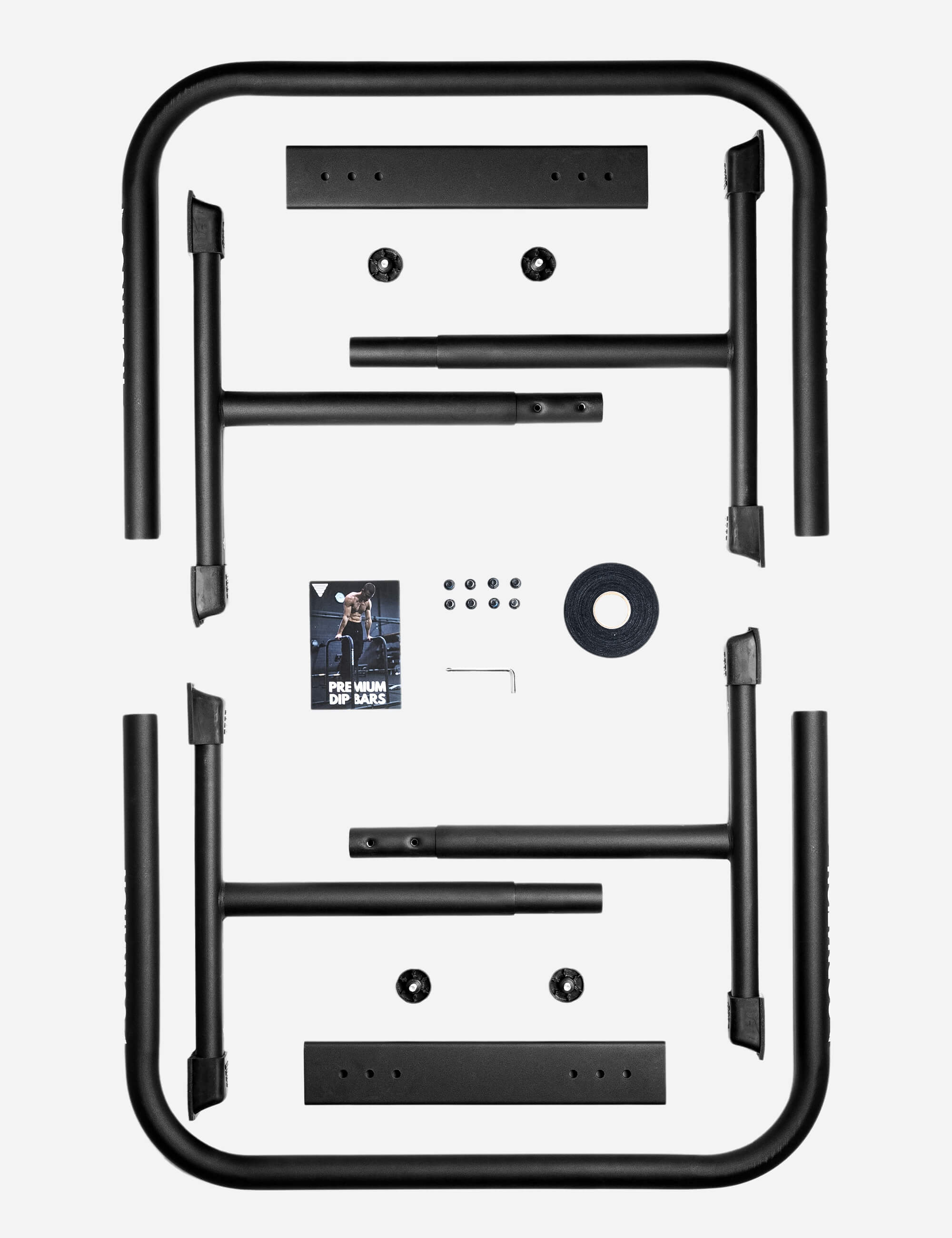 Premium Dip Bars for Home Gym - Heavy Duty Pull Up & Dip Station for Strength Training - Perfect for CrossFit, Calisthenics & Bodyweight Exercises