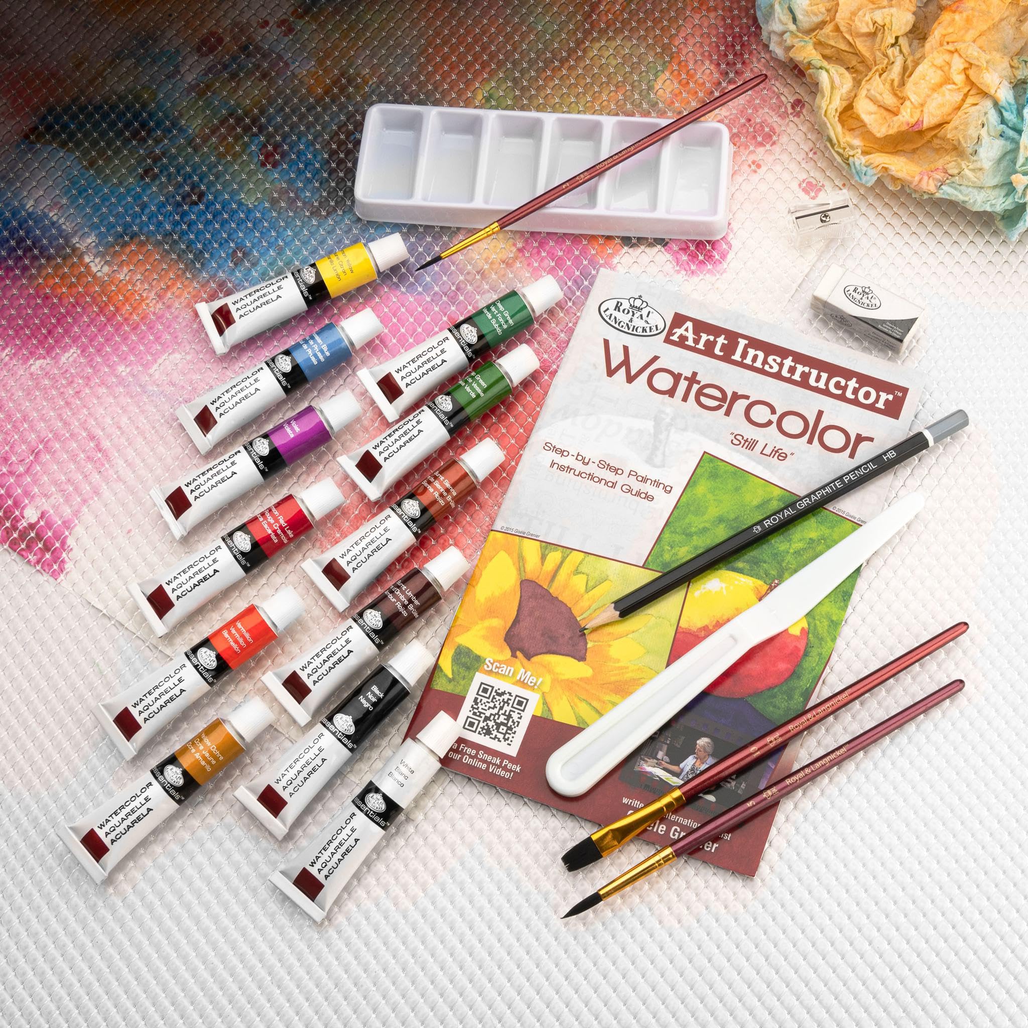 Professional 22-Piece Watercolor Art Set for Artists & Instructors - Perfect for Painting, Sketching & Classroom Use