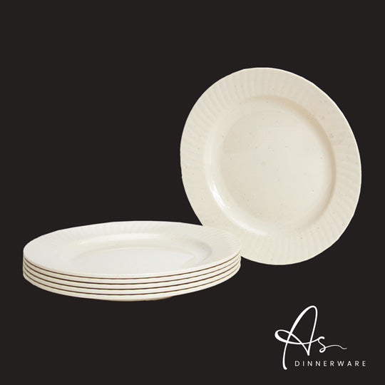 9 Rim Plate Set - 6 Pieces per Pack (36 Packs per Carton) - AS2409 6M - Perfect for Restaurants, Catering & Home Dining