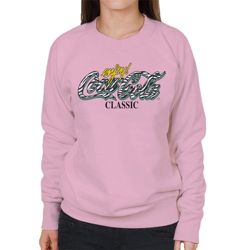 **Coca-Cola Logo Women's Sweatshirt - Vintage Style Pullover Hoodie for Casual Wear & Street Fashion**