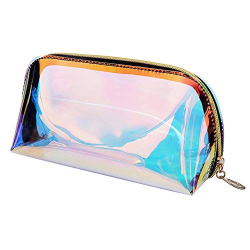 Waterproof PVC Cosmetic Bag for Women - Large Travel Makeup Organizer with 2 Sizes | Perfect for Travel, Gym & Daily Essentials Storage