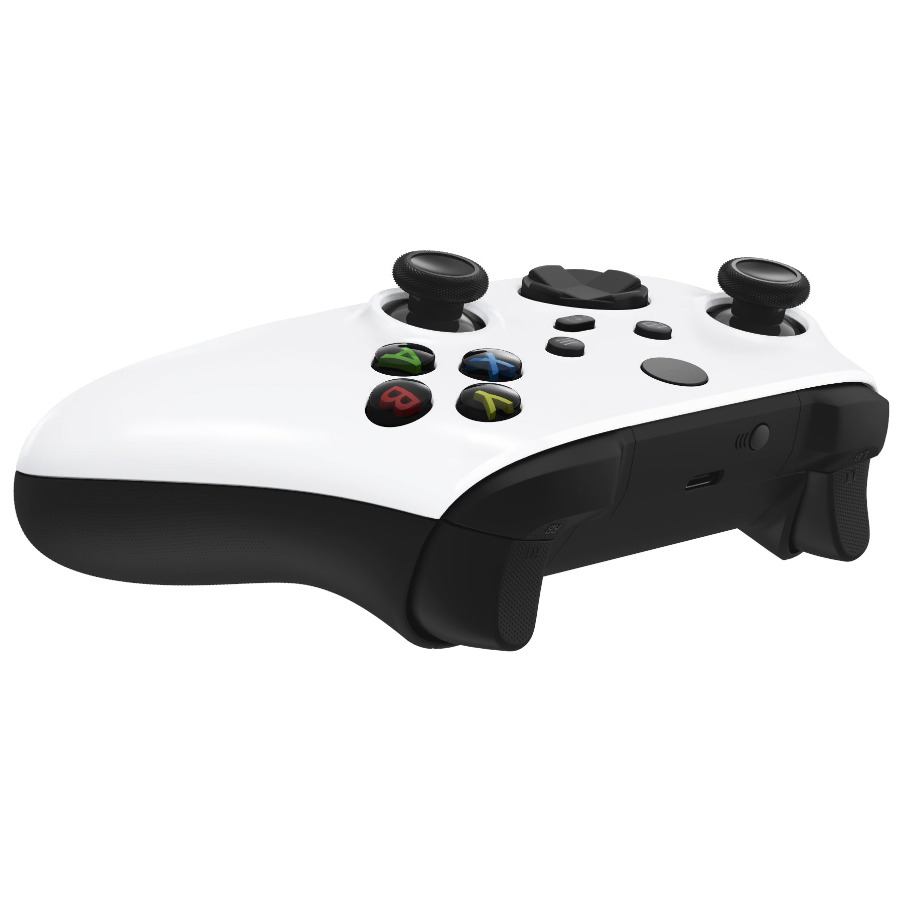 eXtremeRate Solid White Replacement Front Housing Shell for Xbox Series X & S Controller - Custom Cover Faceplate (Controller Not Included) FX3M507 - Perfect for Gaming, Modding & Personalization