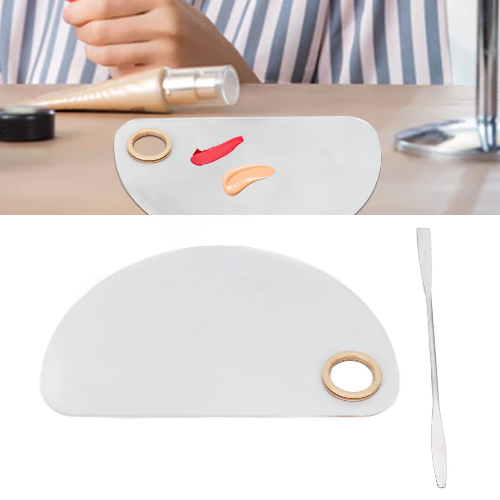 Professional Makeup Mixing Palette - Reusable Nail Art Tool for Students & Artists | Perfect for Nail Design, Acrylic Powder Mixing & Cosmetic Blending