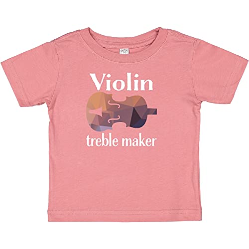 Funny Violinist Music Gift Baby T-Shirt | Inktastic Violin Treble Maker | Cute Music Lover Outfit for Toddlers & Infants - Perfect for Concerts, Music Lessons & Playtime