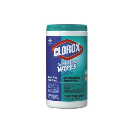 Clorox 15949 Disinfecting Wipes, 75 Count - Kills 99.9% of Germs & Viruses | Multi-Surface Cleaning for Kitchen, Bathroom & Office | EPA Registered Disinfectant