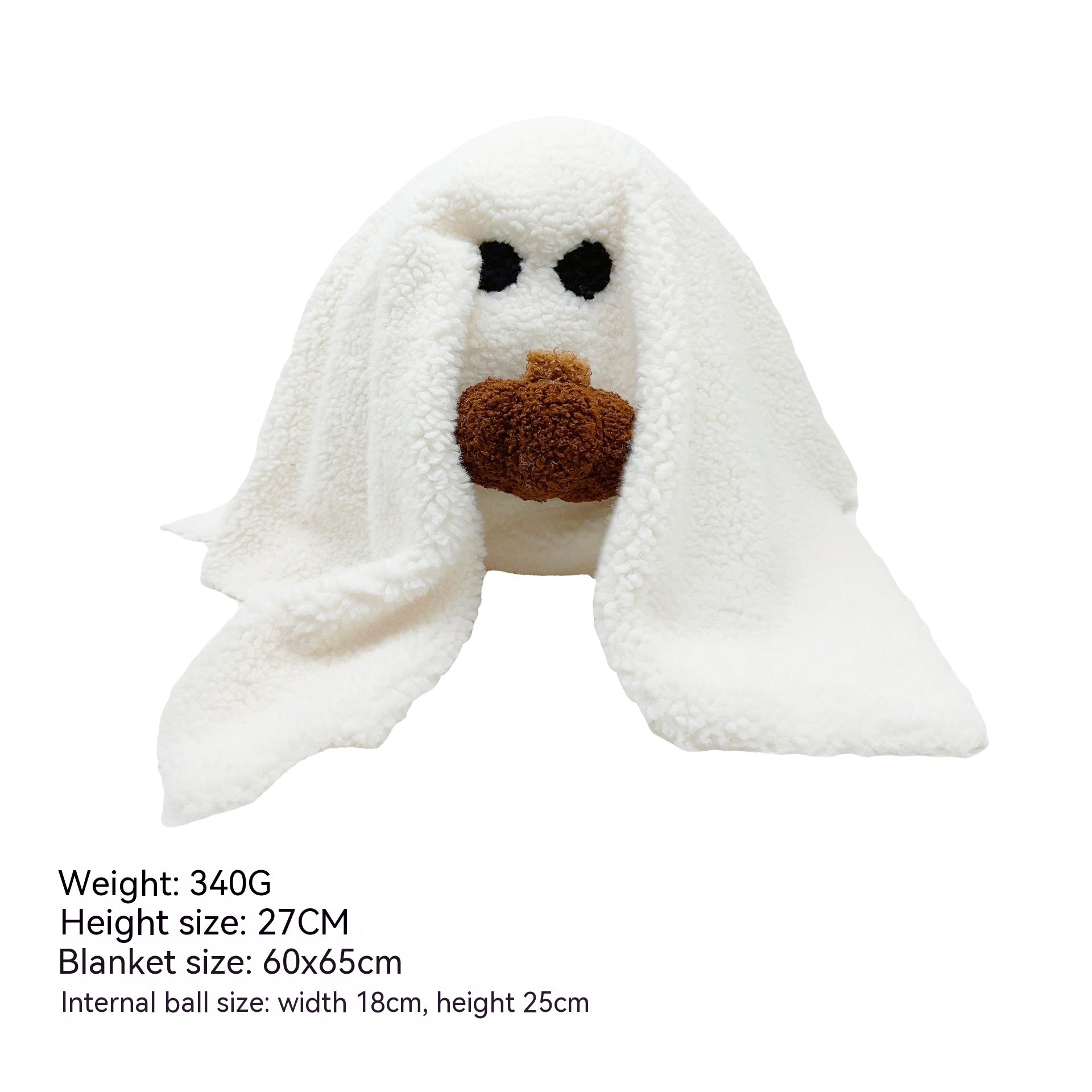 Halloween Ghost Plush Toy - Cute Soft Plushie Doll for Halloween Decorations & Party Favors | Perfect for Home Decor, Party Supplies & Spooky Gift Ideas