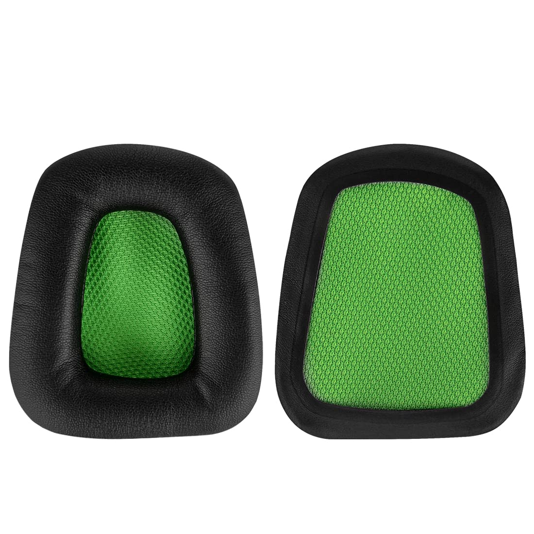 Geekria QuickFit Replacement Ear Pads for Razer Chimaera & Electra Headphones - Premium Memory Foam Cushions, Noise Isolation Earpads, Durable Headset Ear Cups Cover (Black/Green) - Perfect for Gaming, Music & Office Use