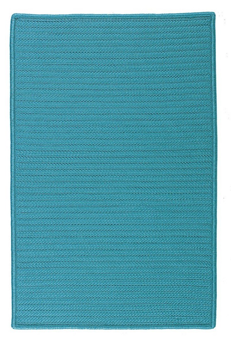 Simply Home Solid Turquoise 6ft Round Tablecloth - Premium Cotton Fabric for Dining Room, Kitchen, Party & Outdoor Decor - Washable & Wrinkle-Resistant