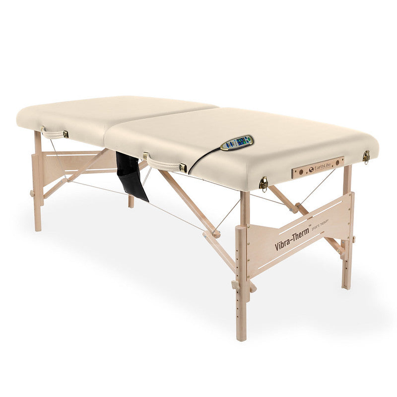 Earthlite Vibra Therm Sports Therapy Portable Massage Table - Professional Adjustable for Physical Therapy, Chiropractic & Home Use - Perfect for Athletes, Spas & Clinics