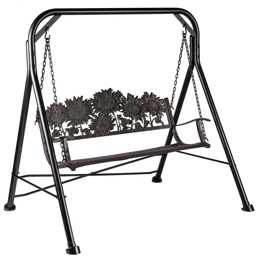 Outdoor Sunflower Swing - Durable & Weather-Resistant Hanging Chair for Garden, Patio, and Backyard Relaxation | Perfect for Reading, Lounging, and Enjoying Nature