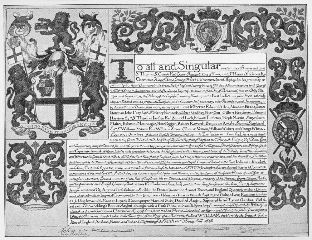 England Trade Charter Act of Parliament 13 October 1698 - Historic Document Establishing The English East India Trading Company | Rival to Dutch East India Company | Perfect for History Collectors, Classroom Teaching & Antique Document Displays