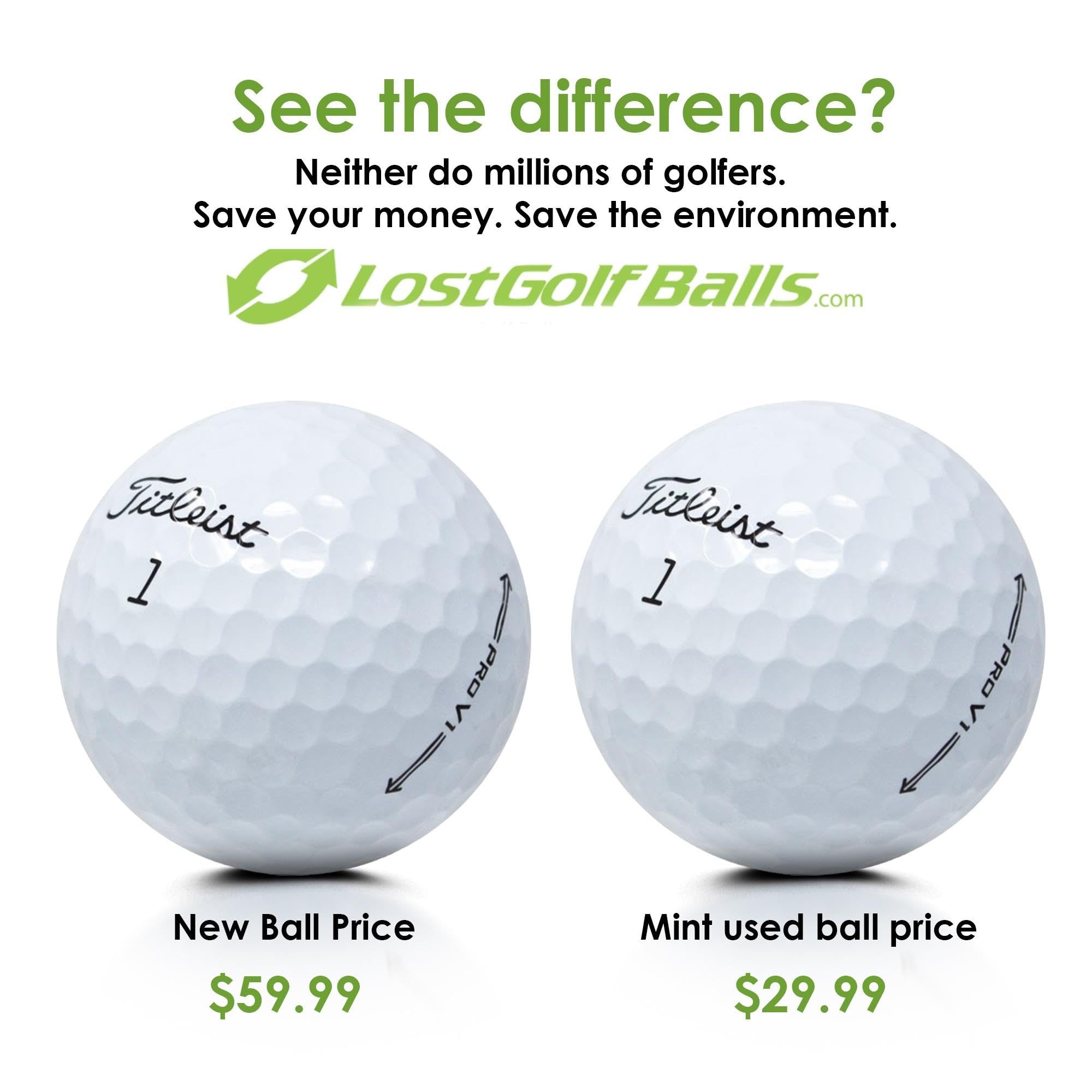 Premium Kirkland Signature Golf Balls - Mint Condition Recycled AAAAA Grade White Golf Balls for Practice & Tournaments | Perfect for Driving Range, Golf Course & Professional Play
