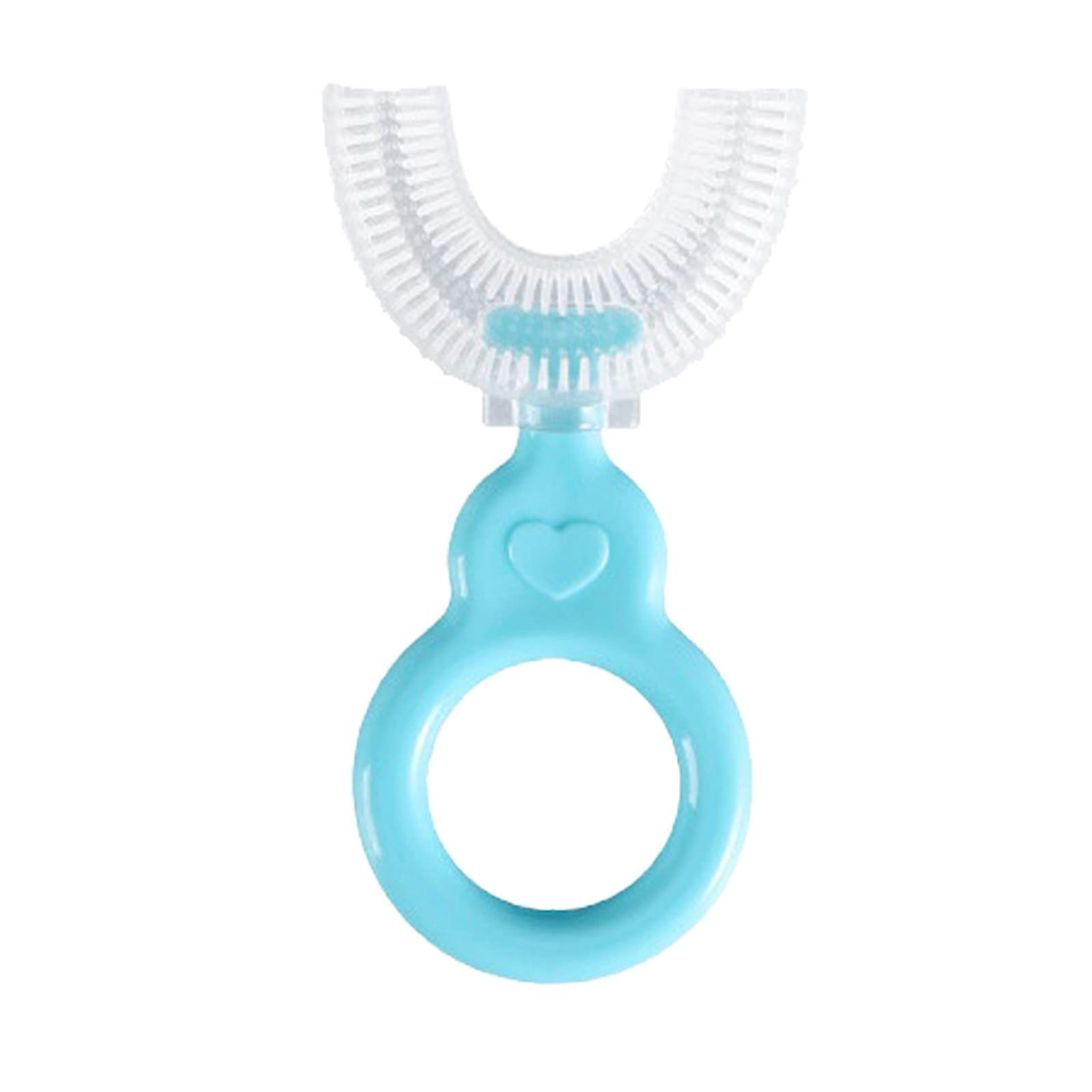 Soft Silicone U-Shaped Toothbrush for Kids - Gentle Whitening & Massage Baby Toothbrush for Whole Mouth Cleaning - Perfect for Toddlers & Children's Daily Oral Care