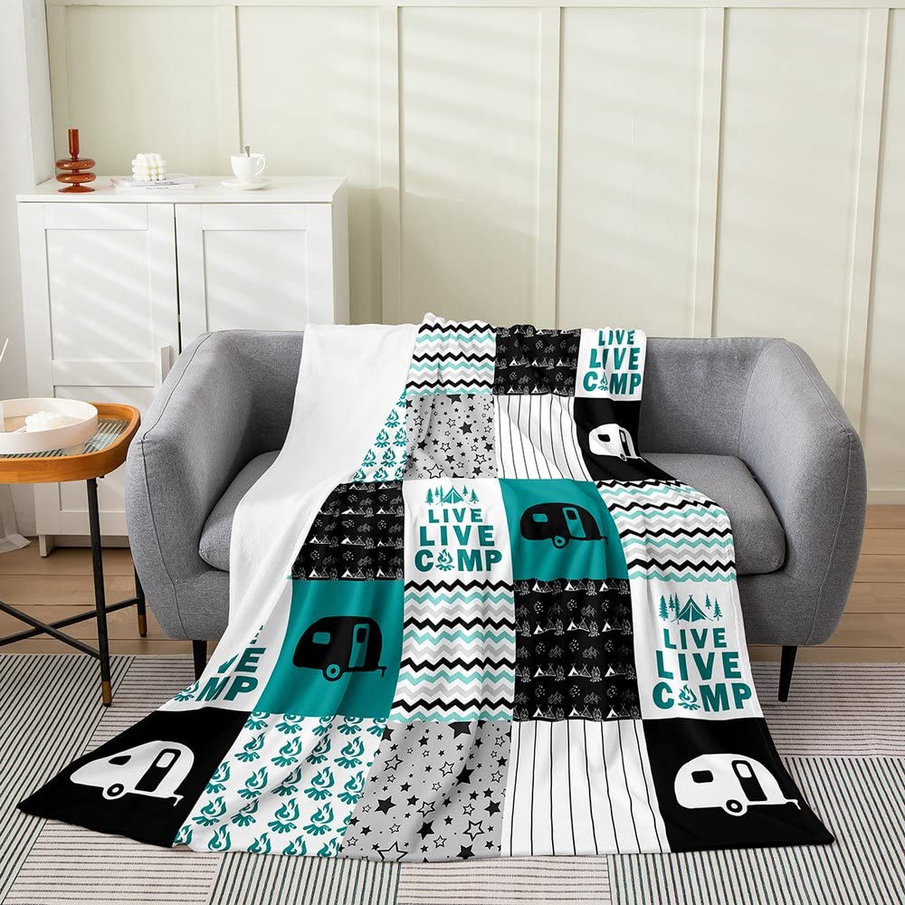 Jejeloiu Soft Flannel Fleece Throw Blanket 40