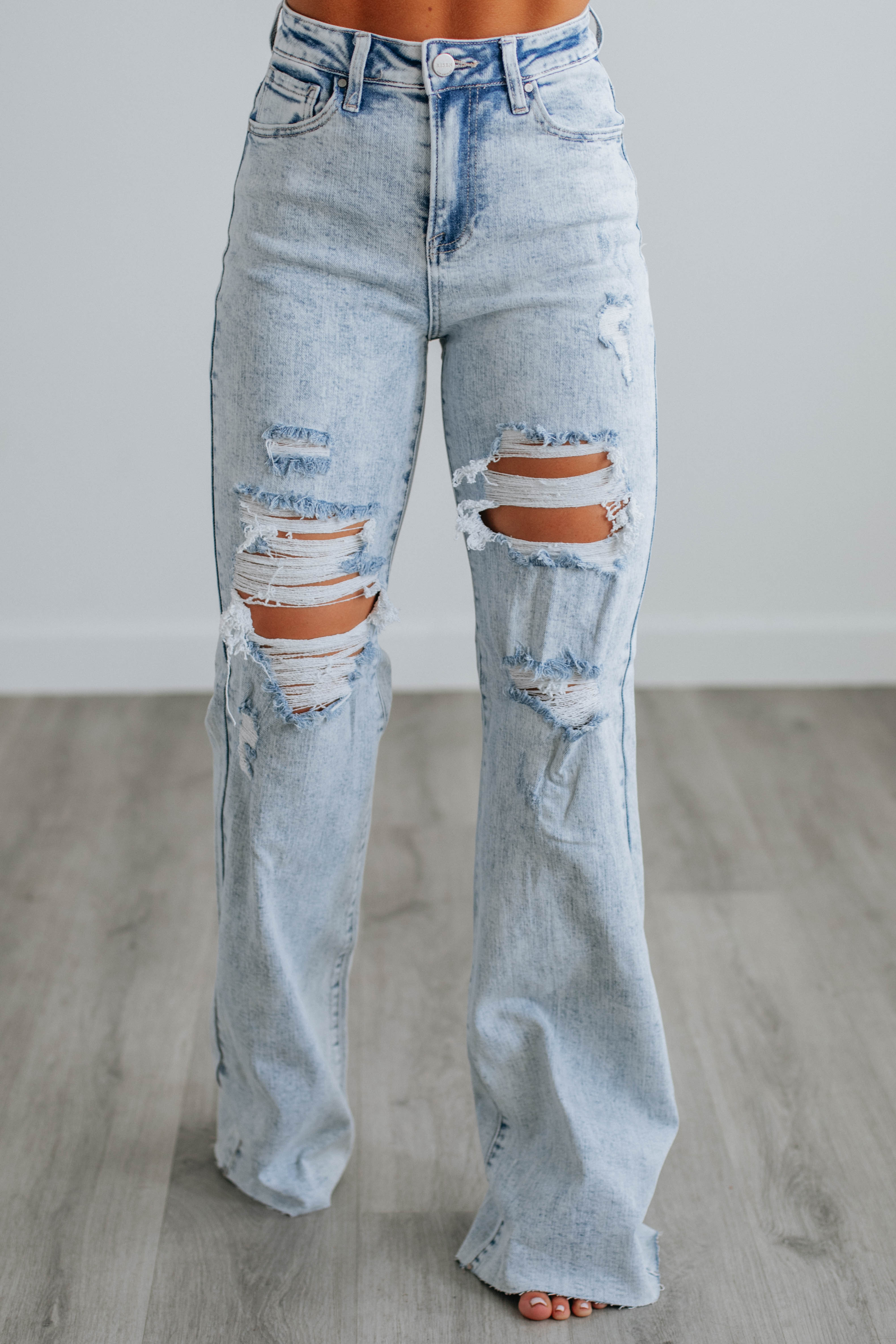 Georgia Risen Jeans - Light Wash Denim for Women | Comfortable High-Rise Skinny Jeans | Perfect for Casual Wear & Everyday Outfits