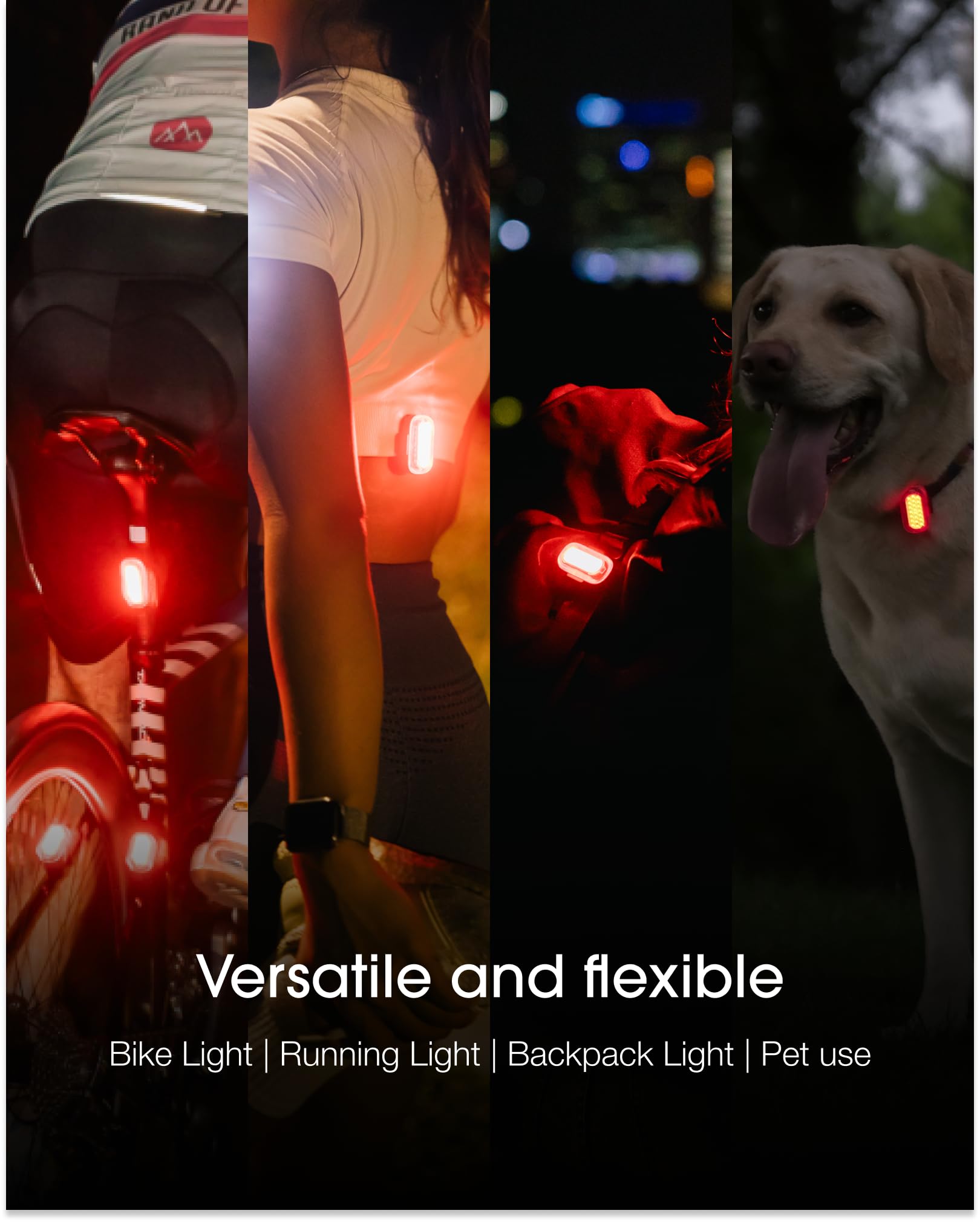 Lumos Firefly Mini Smart Bike Light System - Rechargeable LED Front & Rear Lights with Turn Signals, Brake Lights & Custom Brightness | Waterproof Bicycle Accessories for Night Riding, Commuting & Urban Cycling Safety