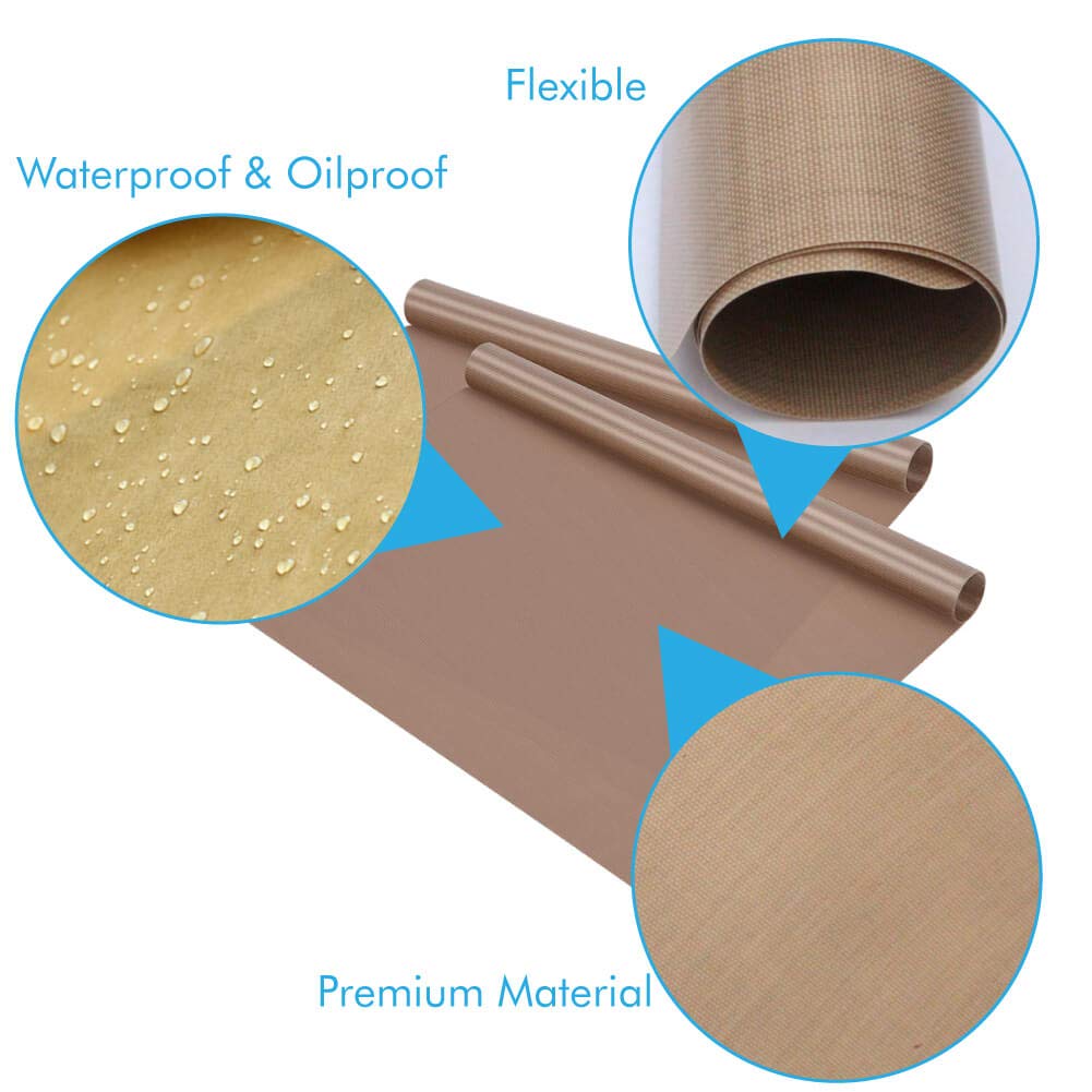 Selizo 10 Pack Non-Stick Teflon Heat Press Transfer Sheets 12