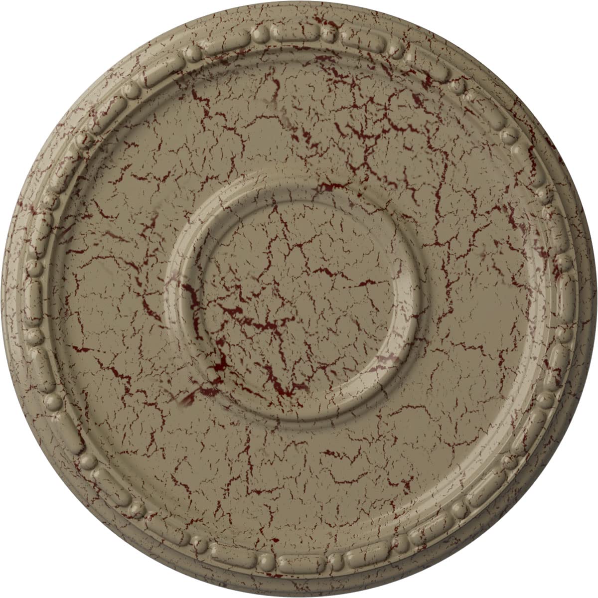 Ekena Millwork CM16MDGDC Hand-Painted Gobi Desert Crackle Ceiling Medallion - 16.5