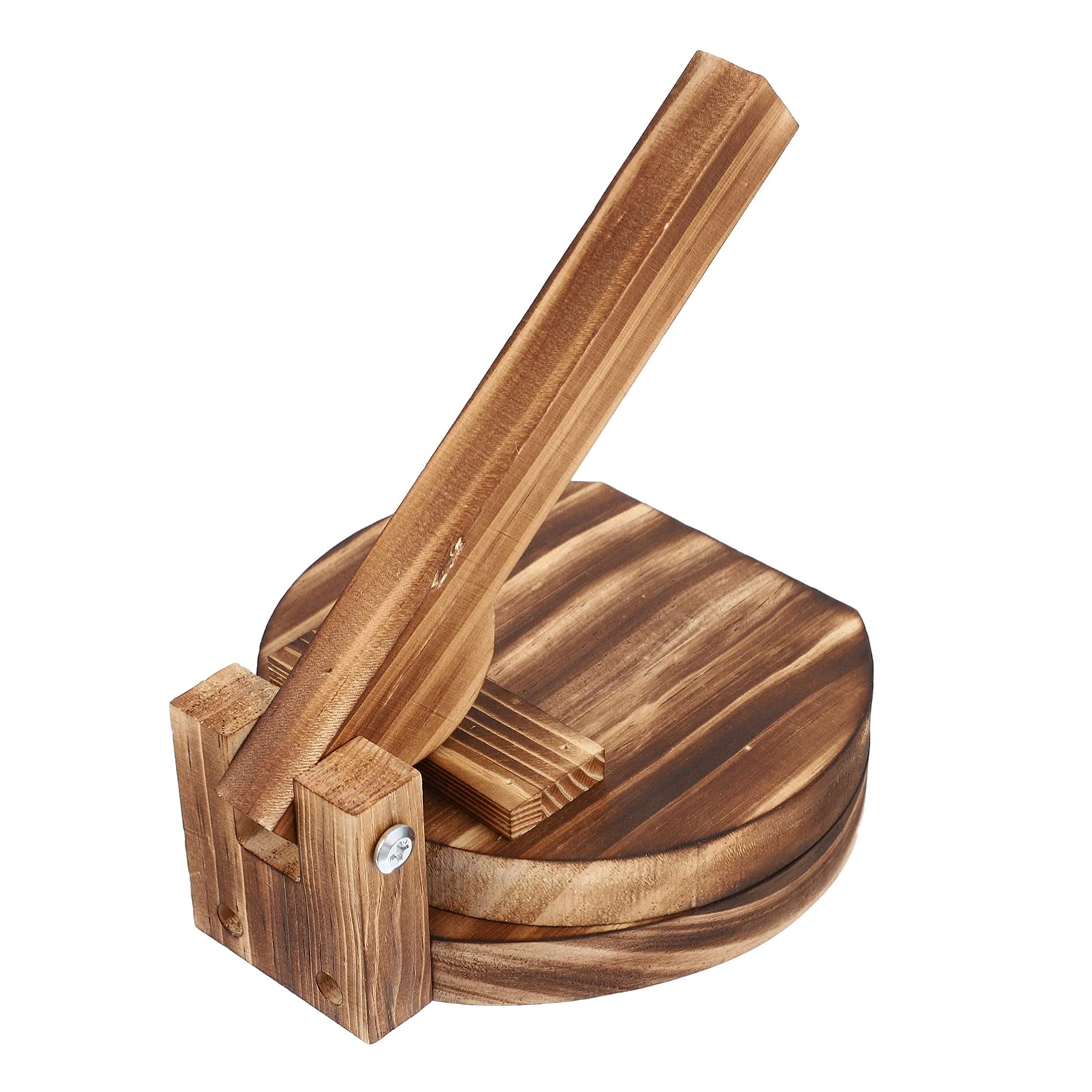 Cabilock Wooden Tortilla Press & Dumpling Maker - Handmade Dough Press for Tacos, Dumplings, Roti & Pasta - Perfect for Home Cooking & Mexican/Asian Cuisine