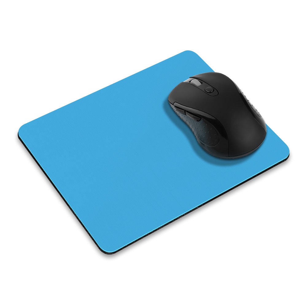 Non-Slip Rectangle Mouse Pad - FINCIBO Solid Baby Blue Ergonomic Desk Mat for Home Office, Gaming, and Workstations | Perfect for Computers, Laptops, and Workspaces