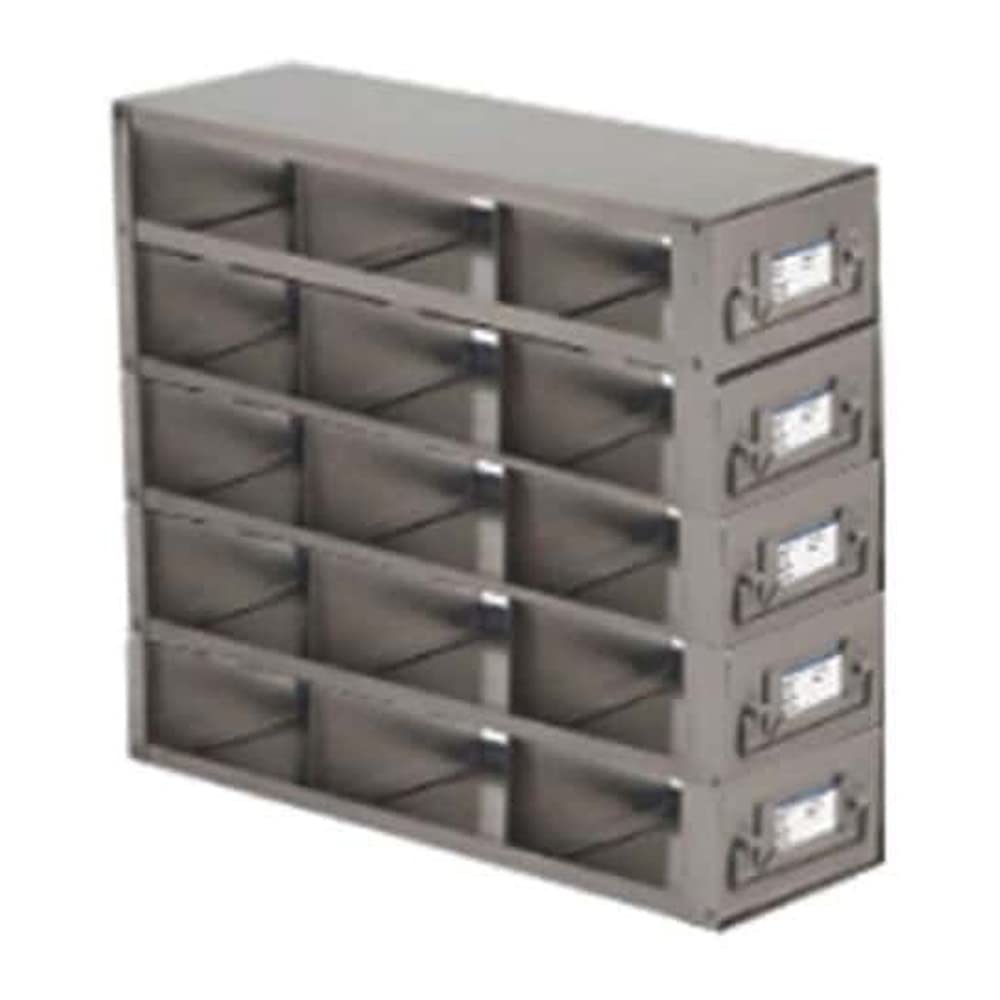 RDS2535A Upright Freezer Drawer Organizer Rack - Fits 25-Place Slide Box, Holds 15 Boxes (11.3