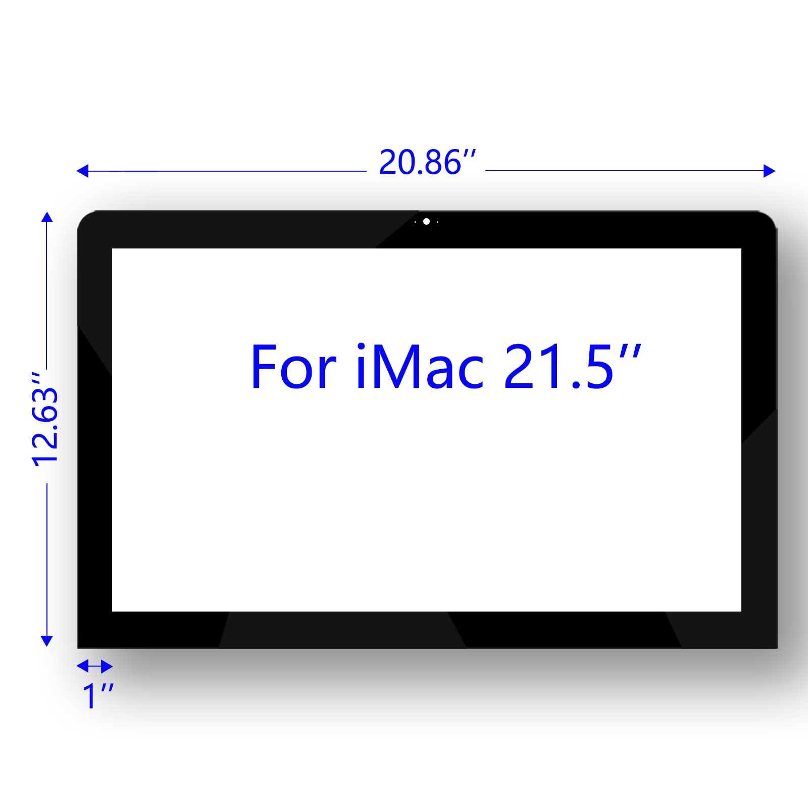 Tempered Glass Screen Protector for Apple iMac 21.5 Inch (A1418/A2116) - Compatible with 2012-2020 Models (EMC 2544/2638/2742/2833/3069/2805/2889/3194/3195) - Anti-Glare & Scratch Protection for Home & Office Use