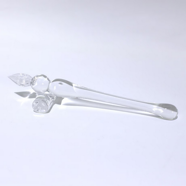 Japanese Glass Dip Pen - Short & Clear Calligraphy Pen for Handwriting, Perfect Gift for Writers & Artists - Ideal for Lettering, Journaling & Creative Writing