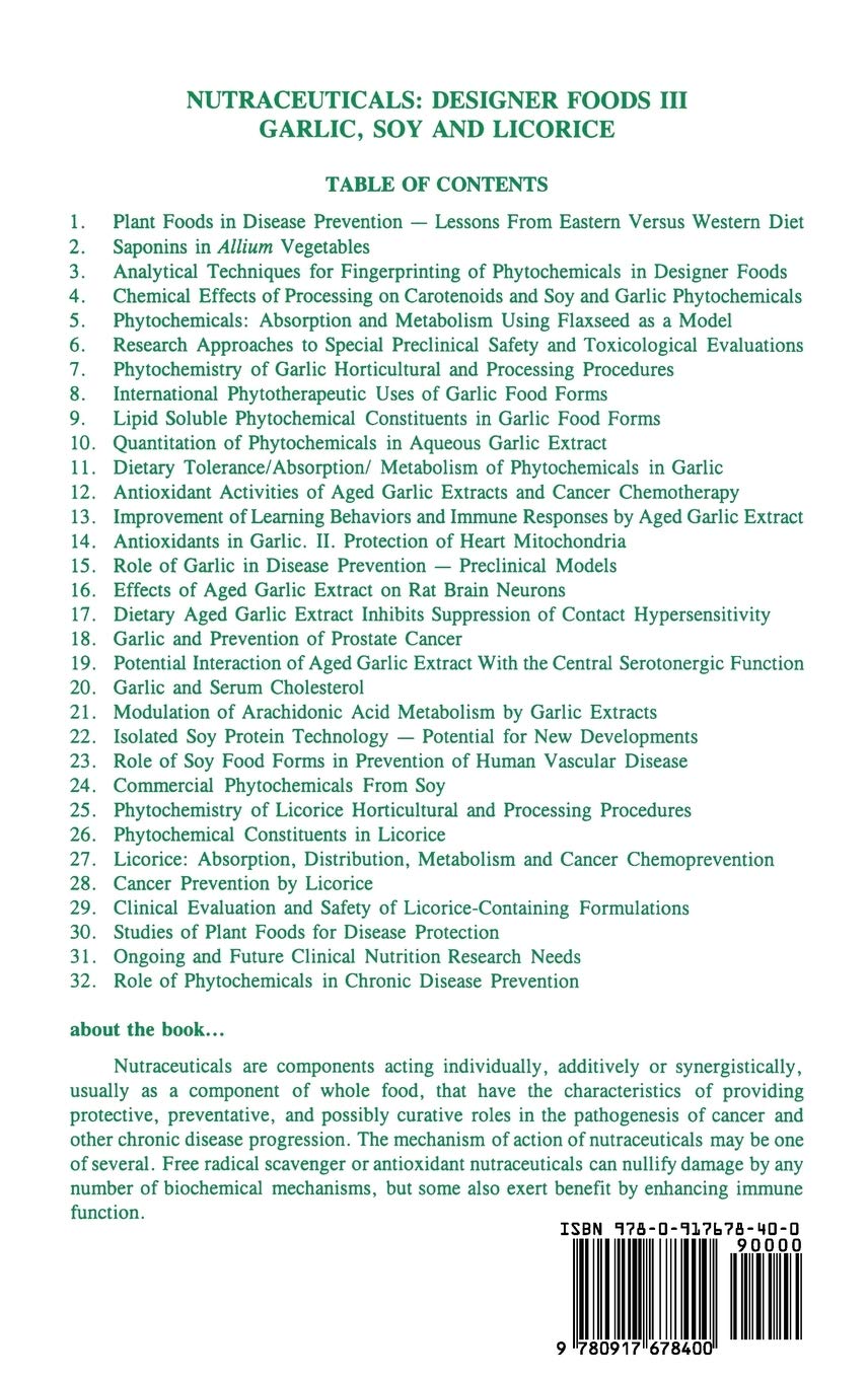 Nutraceuticals & Designer Foods III: Garlic, Soy, and Licorice Supplements for Immune Support & Wellness | Dietary Supplements for Health Enthusiasts