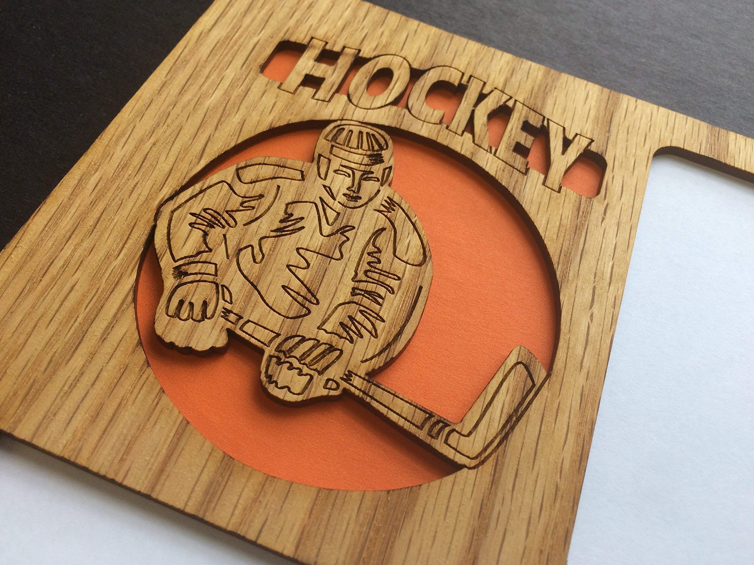 8x10 Hockey Picture Frame - Perfect for Displaying Sports Memories in Home, Office, or Locker Room Decor