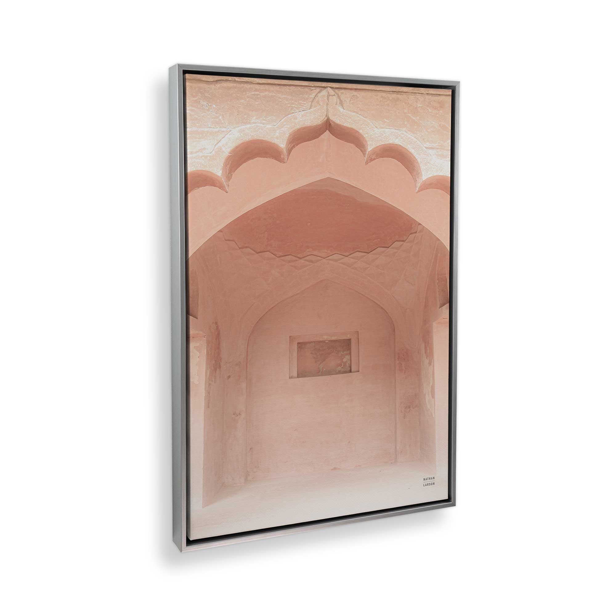 Desert Rose Alcove Canvas Wall Art Print - Handmade Floral Painting for Living Room, Bedroom & Office Decor