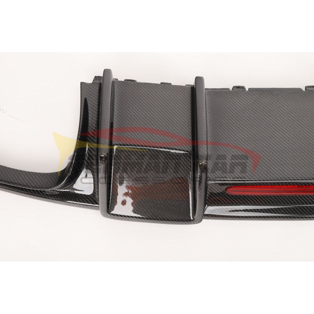 2014-2016 Audi A3/S3 Carbon Fiber Rear Diffuser with Integrated LED Brake Light | 8V A3/S3 Model | Enhances Sporty Look & Aerodynamics for Street or Track Racing