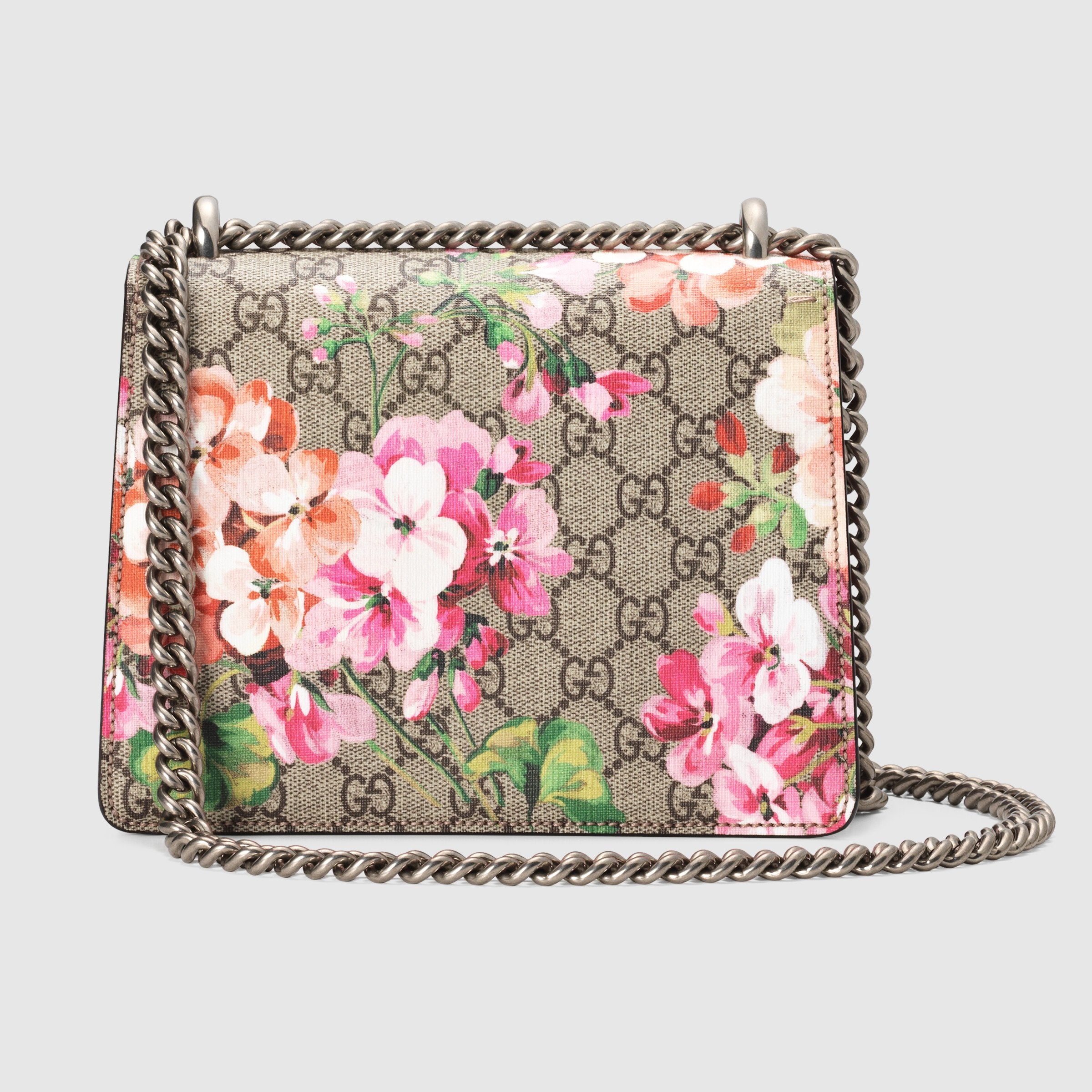 Gucci Blooms Dionysus GG Supreme Mini Bag in Beige & Red - Stylish Crossbody Purse for Women, Perfect for Parties, Dates & Everyday Use