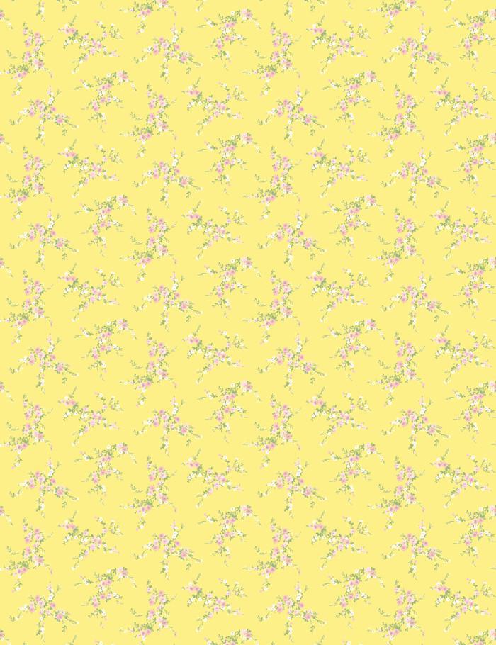 Jolene Peel and Stick Wallpaper - Lemon & Pink Floral Design - Self-Adhesive Removable Wallpaper for Bedroom, Nursery, or Home Office Decor