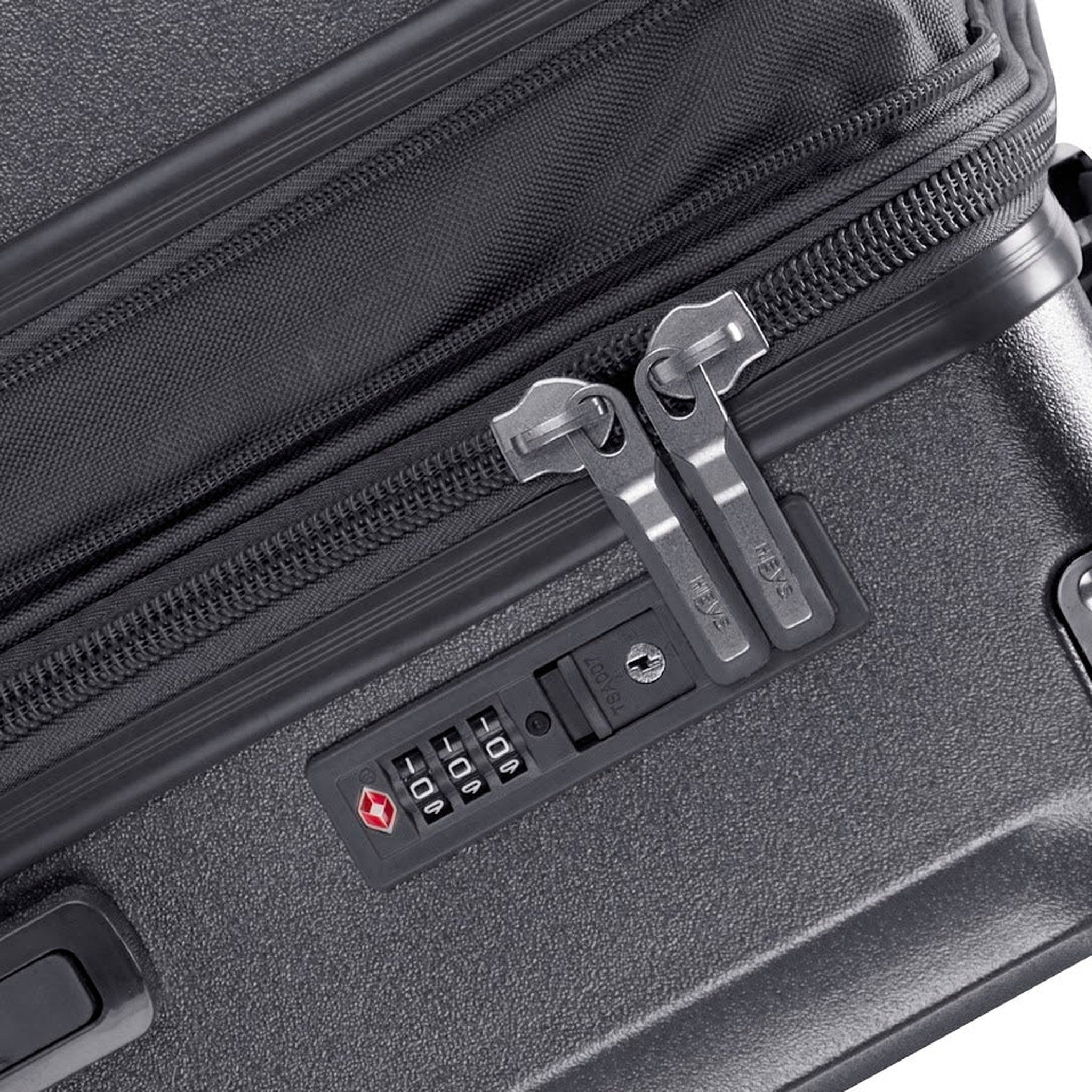 Heys Luxe 3 Piece Spinner Luggage Set - Lightweight Expandable Suitcase with 360° Wheels for Travel, Business Trips & Vacations
