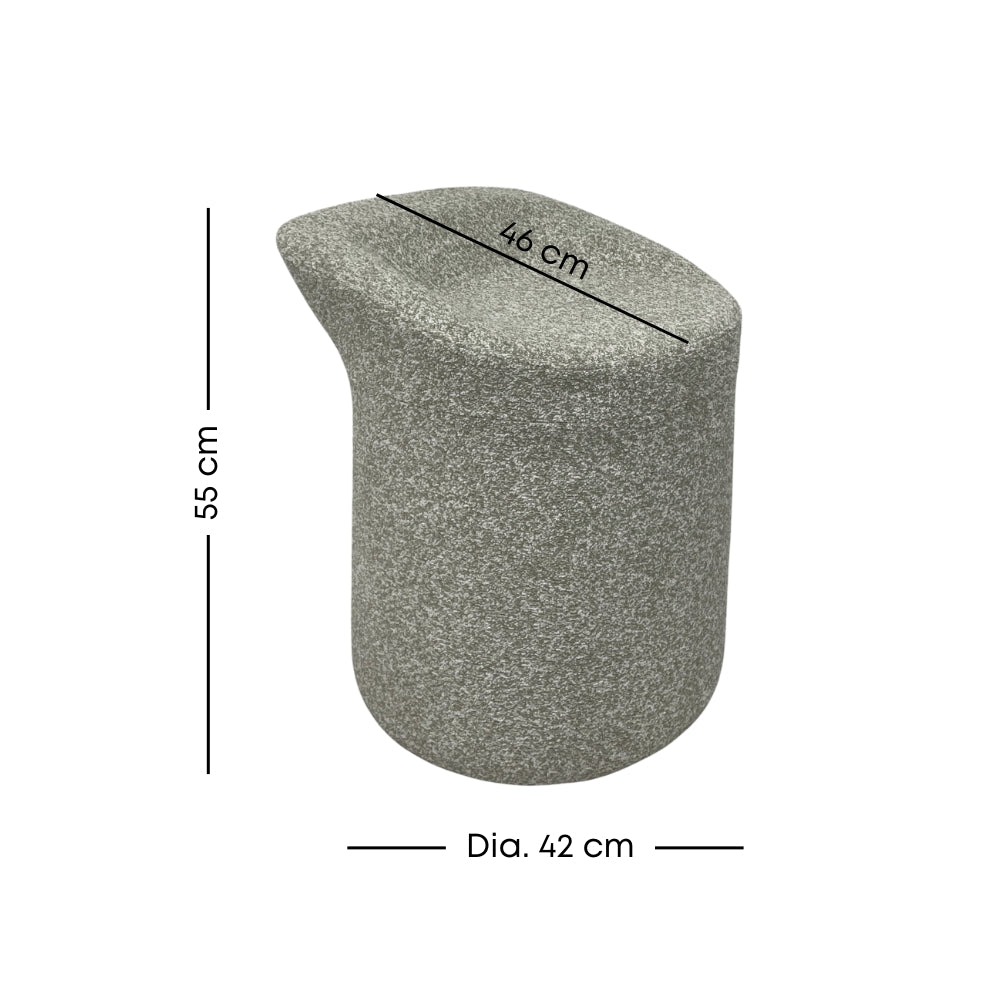 Fluer Ottoman Pouf - Stylish Footstool & Extra Seating for Living Room, Bedroom, or Nursery - Perfect Home Decor Accent