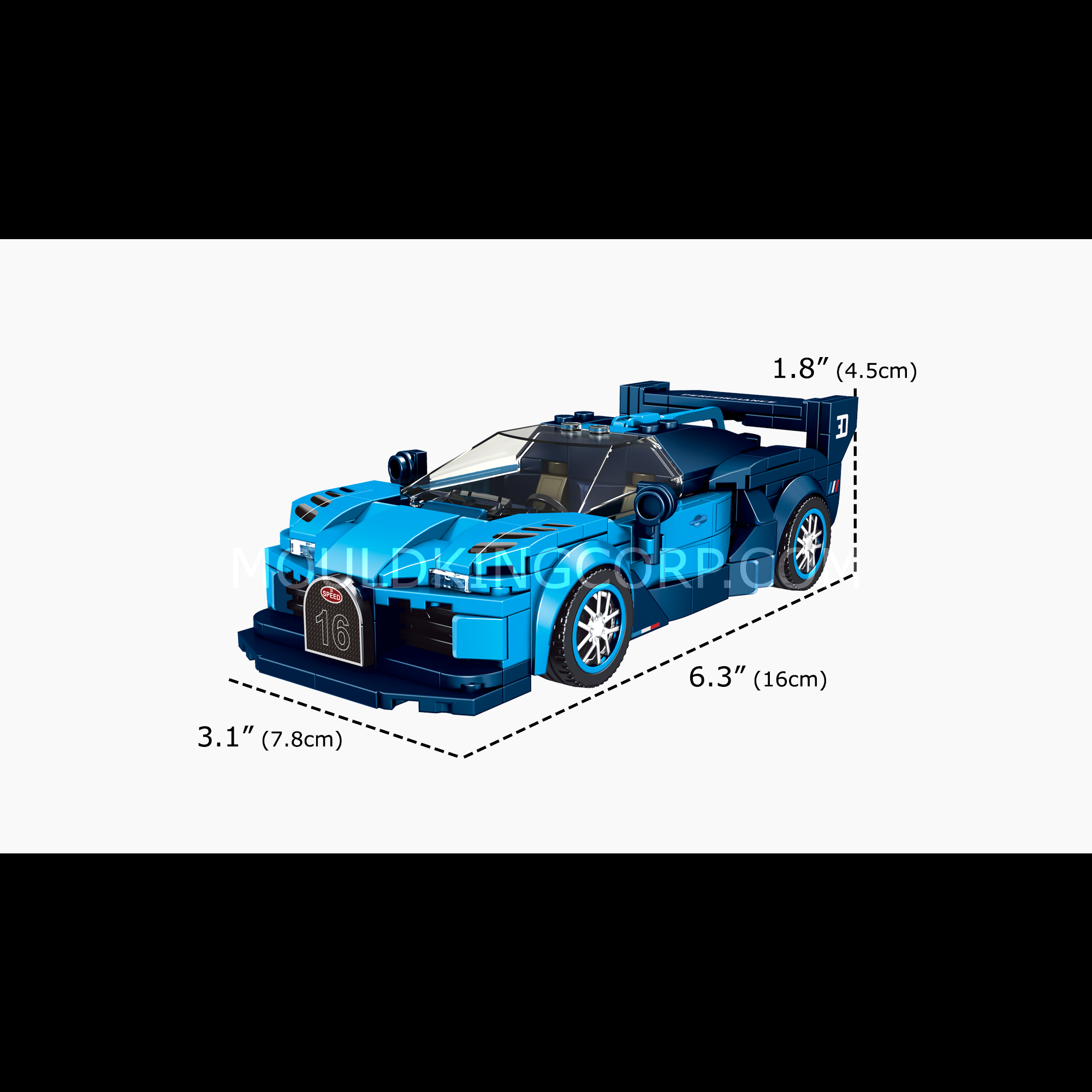 Mould King 27001 The Vision GT Mini Sports Car Building Set - 336 PCS DIY Model Kit for Adults & Teens - Perfect for Home Decoration, Gift Giving & Car Enthusiast Collections