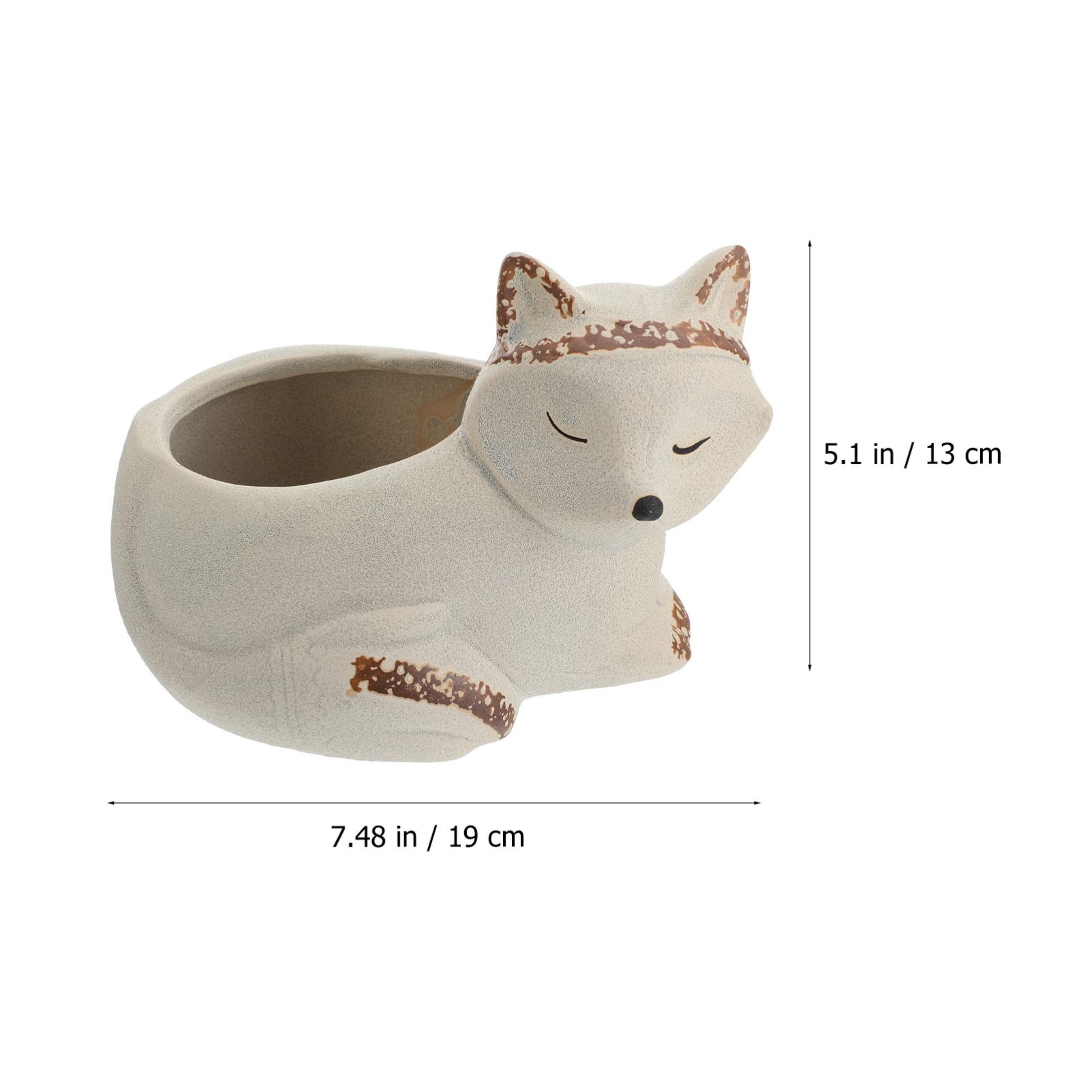 1pc Cute Animal-Shaped Ceramic Succulent Planter - Modern Decorative Flower Pot for Plants, Home & Office Decor - Perfect for Succulents, Cacti, and Small Indoor Plants