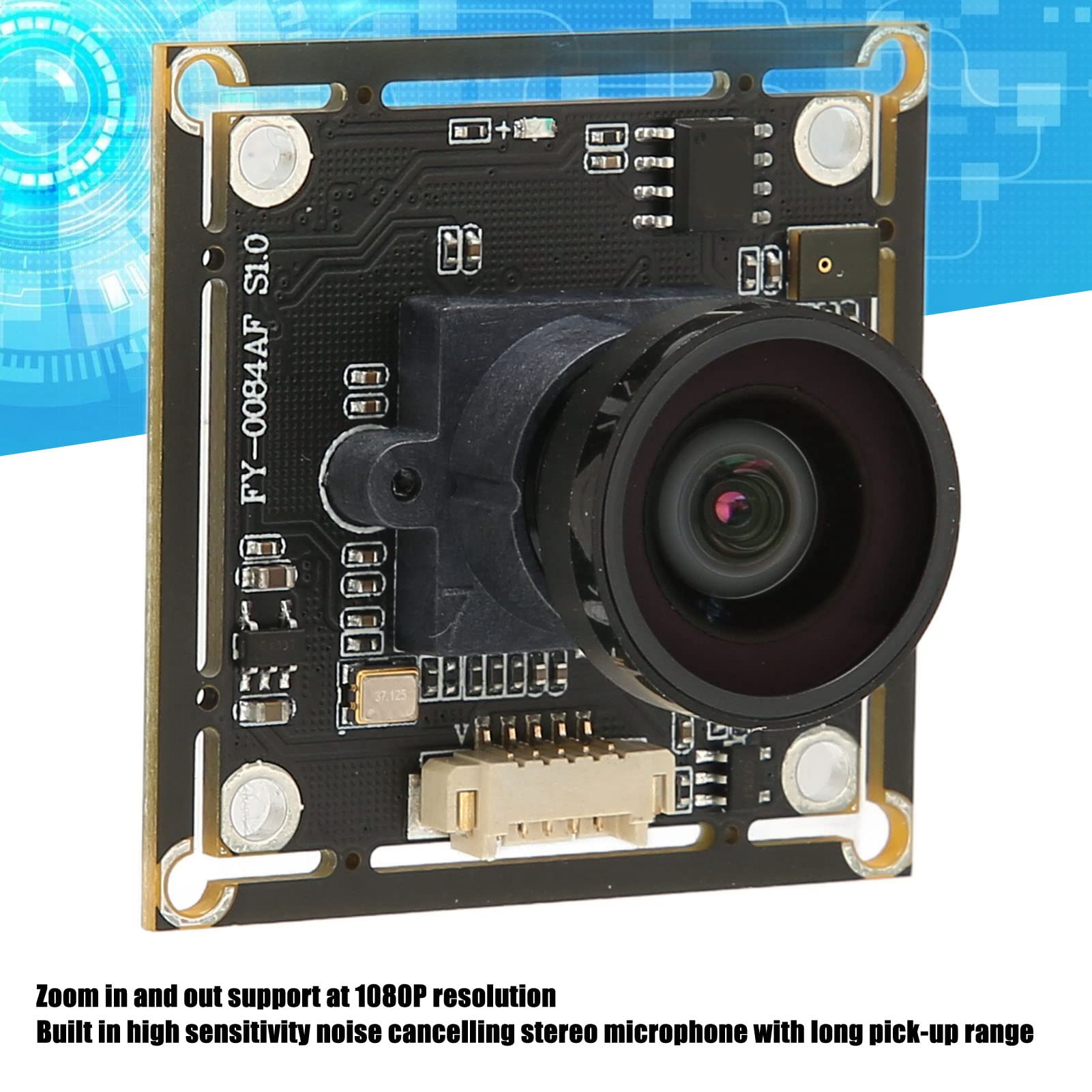 8MP 4K HD Wide Angle USB Webcam Module with Free Replacement Lens - Plug & Play - Perfect for Video Conferencing, Live Streaming & Security Monitoring