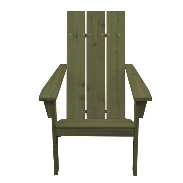 Premium Western Red Cedar Modern Adirondack Chair - Weather-Resistant Outdoor Patio Furniture for Garden, Poolside & Backyard Relaxation