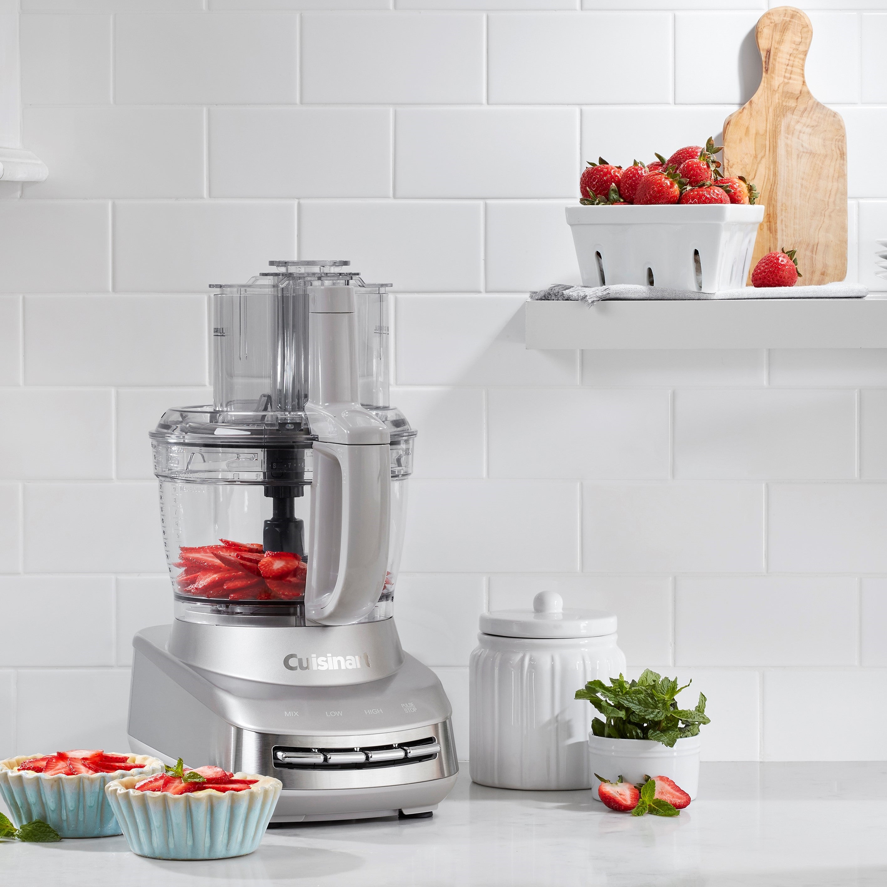 13-Cup Food Processor with 4 Blades - Powerful Kitchen Appliance for Chopping, Slicing & Dicing - Perfect for Meal Prep, Baking & Large Family Cooking