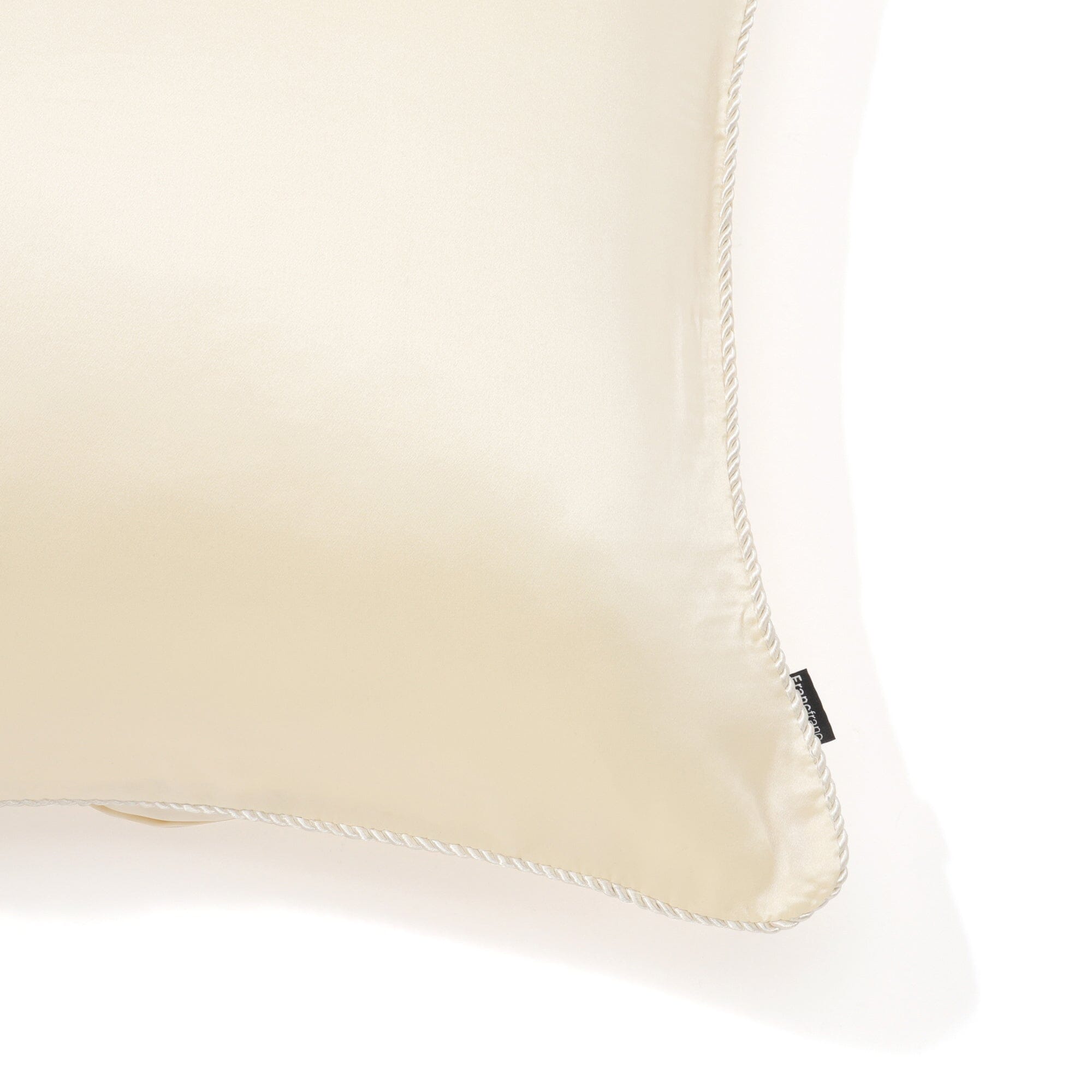 Premium 18x18 Inch Silk Cushion Cover - Ivory Luxury Pillow Case for Sofa, Bed & Home Decor - Soft & Breathable Square Cushion Cover for Living Room, Bedroom & Office