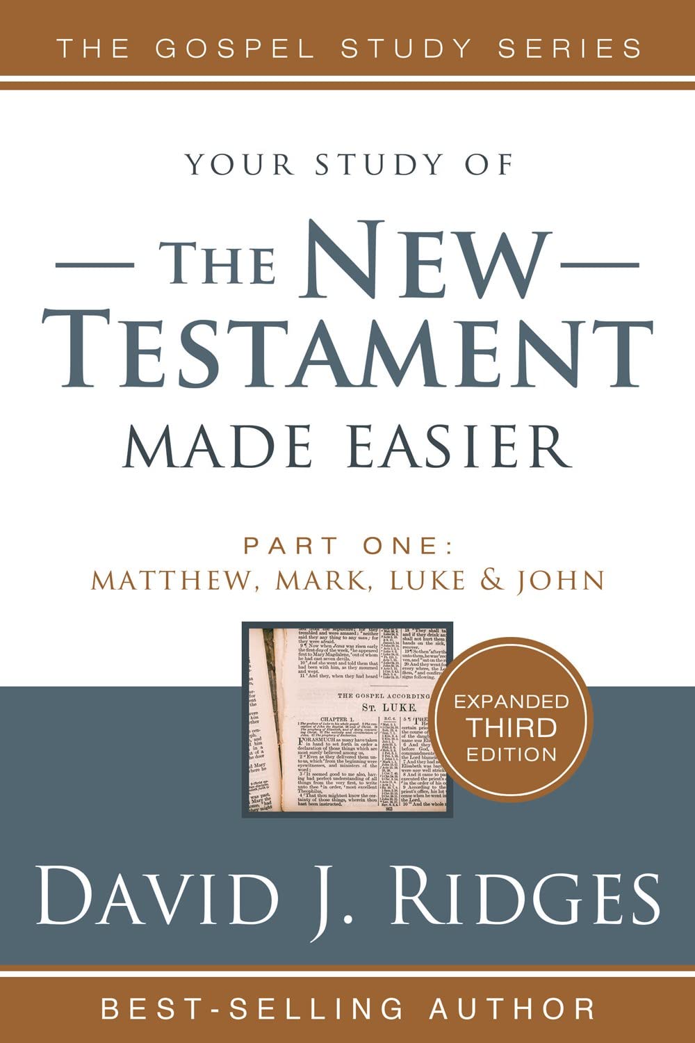 New Testament Made Easier 3rd Edition - 3 Volume Set by David Ridges [Paperback] | Bible Study Guide for Beginners & Scholars, Home & Church Use
