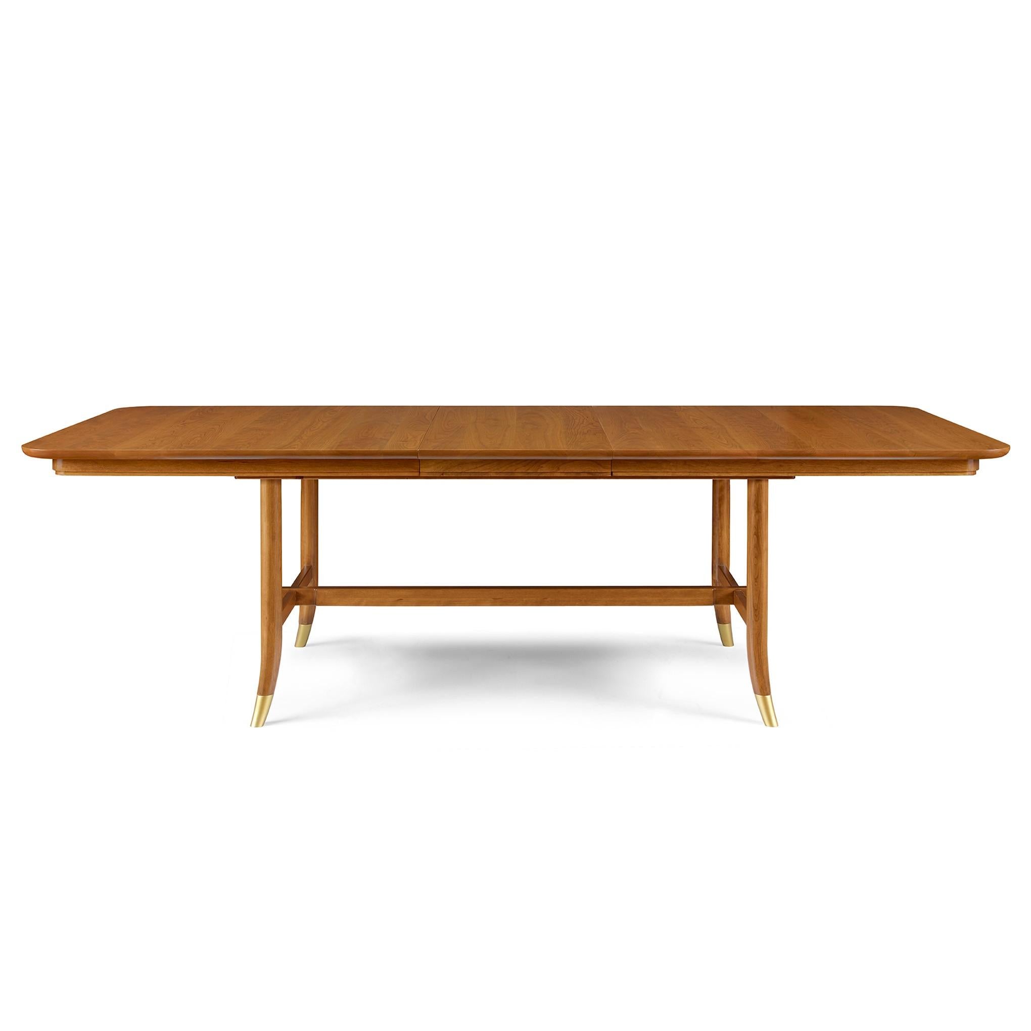 Martine Dining Table - Modern Wooden Kitchen Table for 6, Farmhouse Style Dining Room Furniture - Perfect for Family Gatherings & Dinner Parties