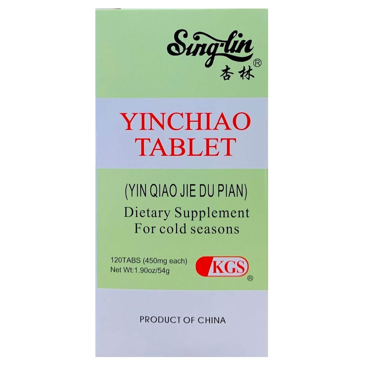 Yinchiao Herbal Tablets 450MG - Super Strength Cold & Flu Relief (120 Tablets, 3 Bottles) | Natural Immune Support for Winter & Seasonal Wellness
