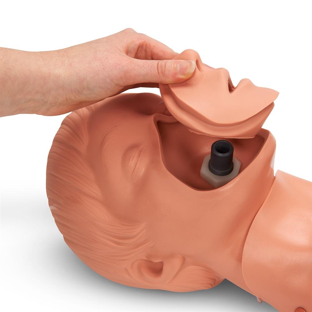 Professional CPR Training Manikin with Defibrillation - Realistic AED & CPR Practice for First Aid, Emergency Response, and Medical Training Scenarios