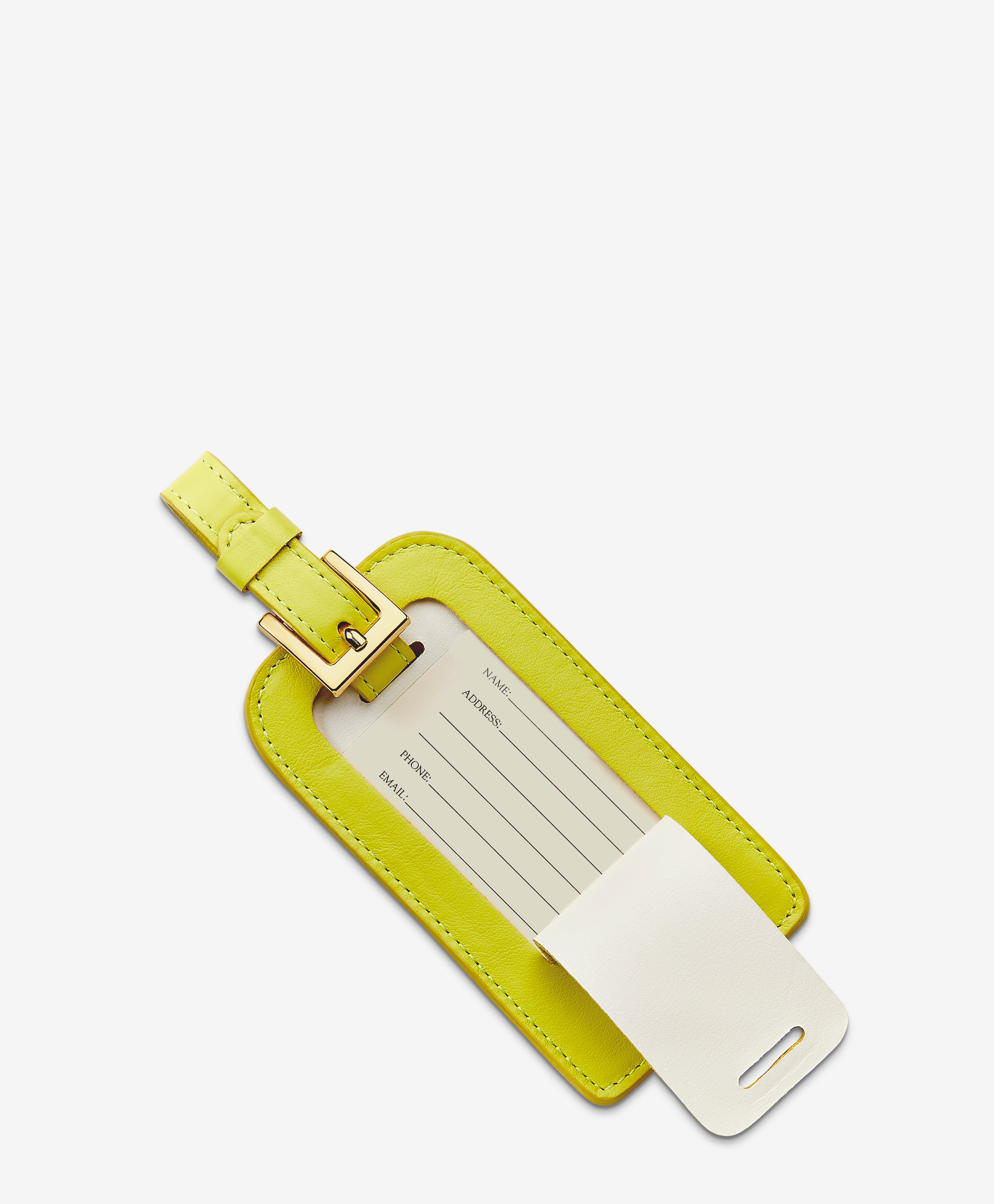 Premium Italian Calfskin Leather Luggage Tag - Durable & Stylish Travel Accessory for Suitcases, Backpacks & Carry-Ons