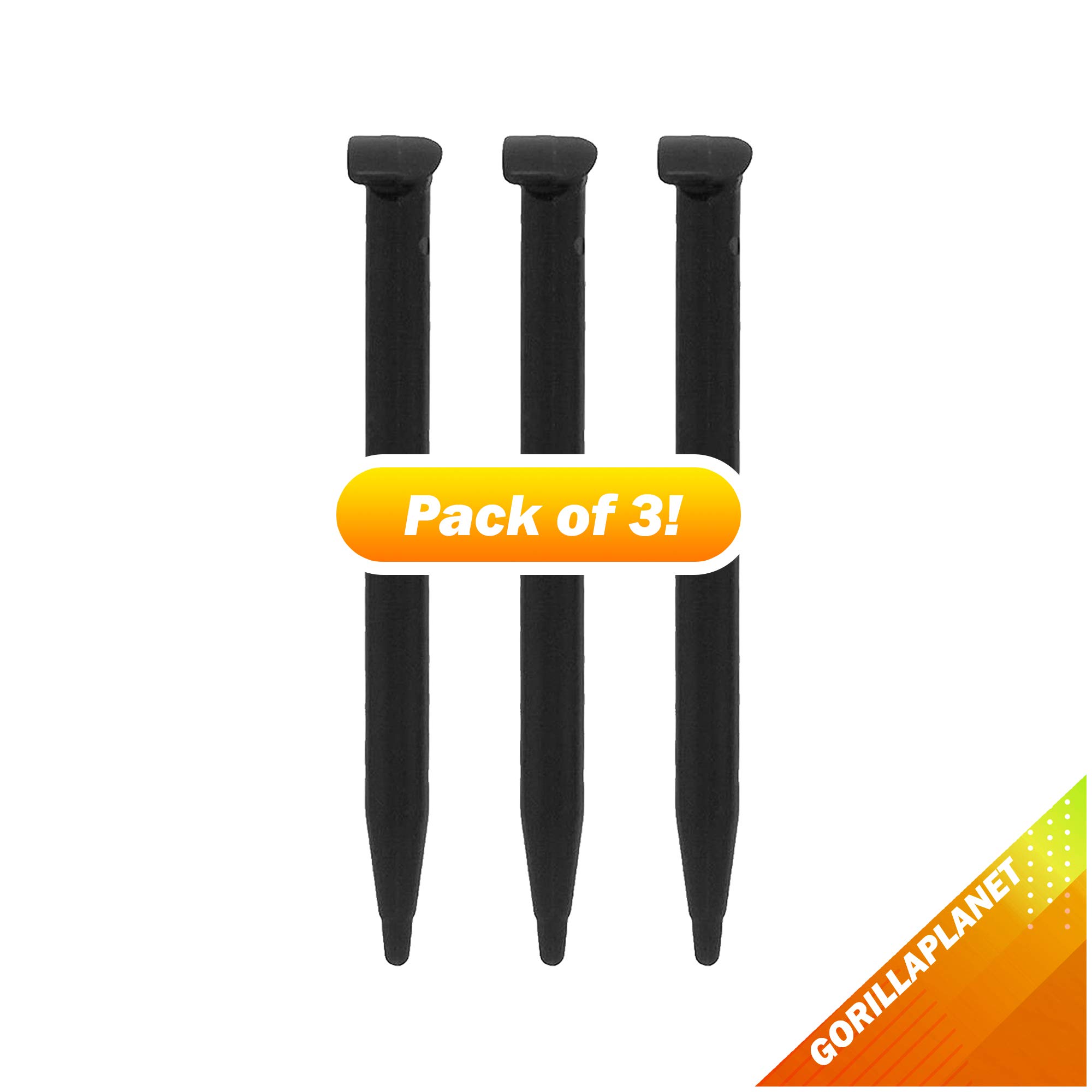 3 Compatible Stylus Pens for New Nintendo 2DS XL - Black Touch Screen Stylus Set - Perfect for Gaming, Drawing & Precise Touchscreen Control