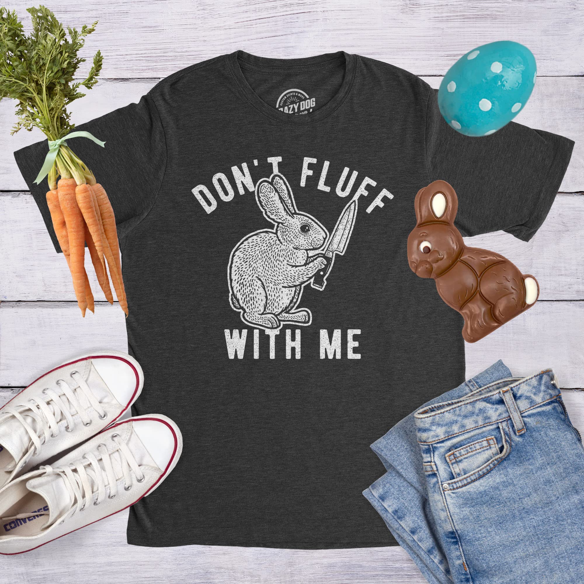 Funny Easter Bunny T-Shirts for Men - Cute Rabbit Graphic Tees for Guys - Perfect for Easter Parties, Family Gatherings & Spring Outfits